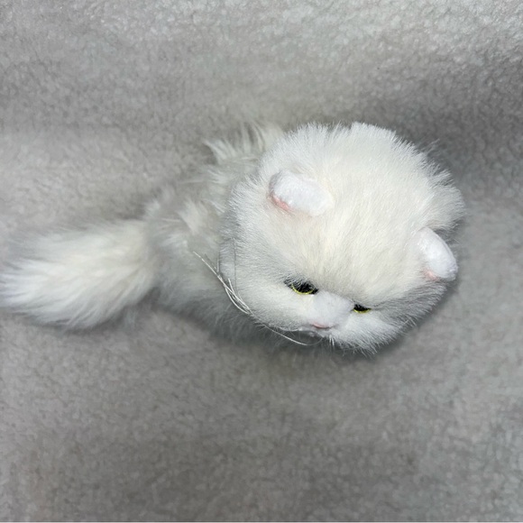 Stuart Little cat plush Snowbell 9" 2002 vintage white & fluffy - Picture 7 of 11